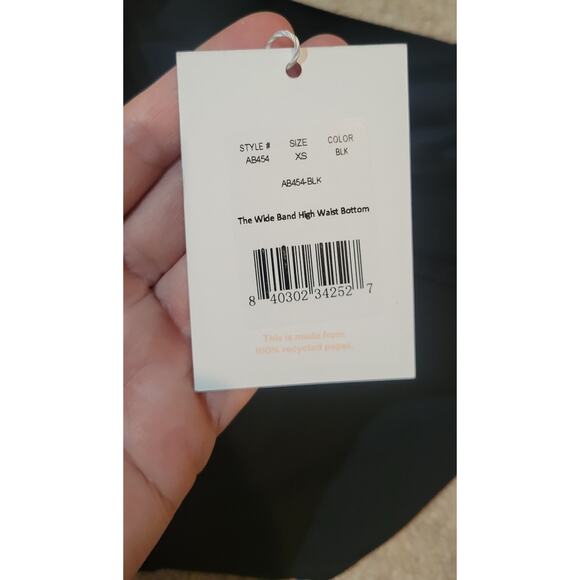 Andie Swim The Wide Band High Waist Bottom Black Size XS - Picture 5 of 6